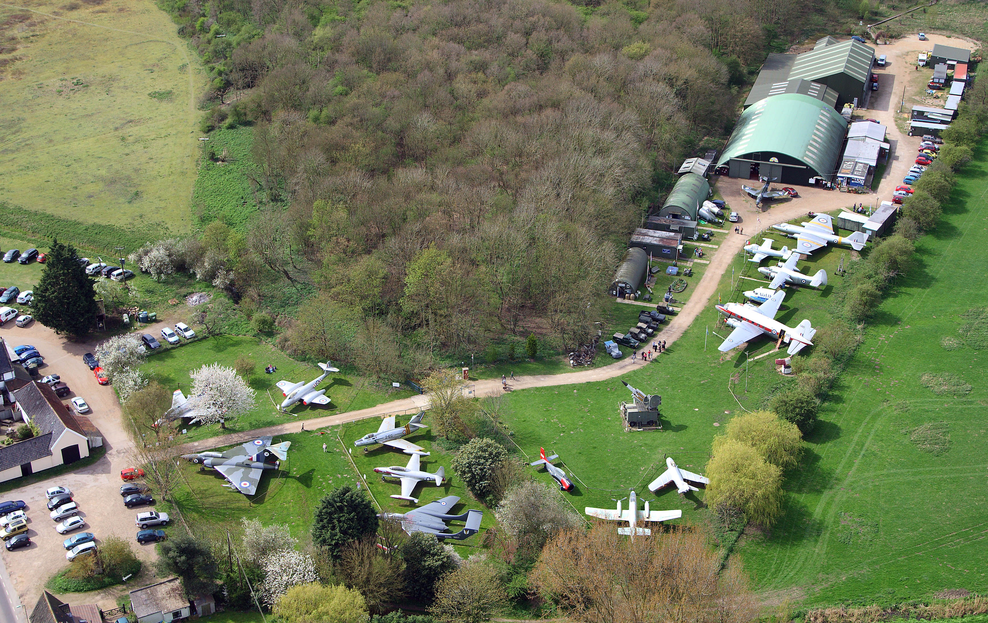Aerial view of the museum