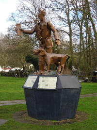 Memorial to fallen airman of WWII